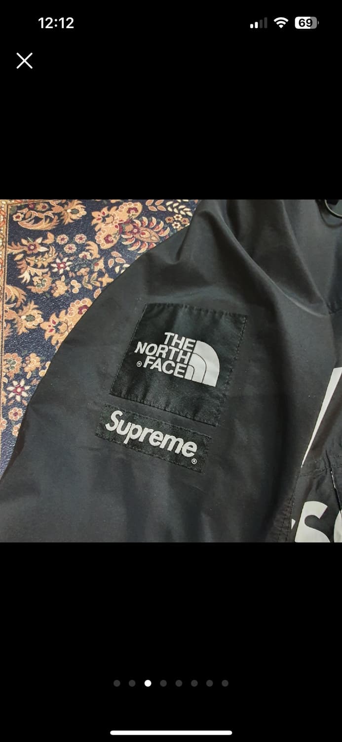 슈프림x노스페이스 레터링 바람막이 상품이미지2