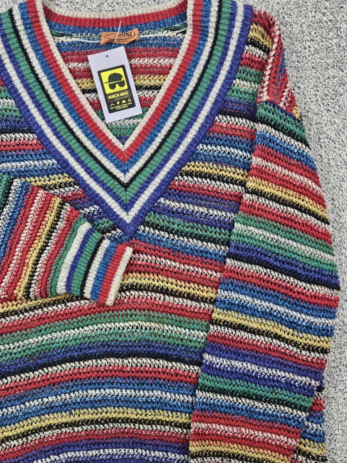 미쏘니 빈티지 브이넥 스트라이프 스웨터 니트 (상세설명참조)/ 10270 상품이미지6