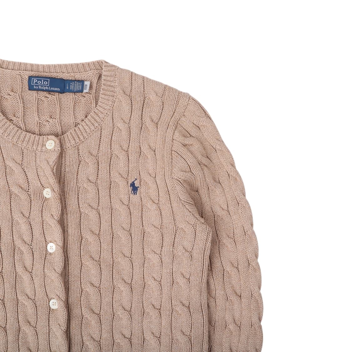 폴로 랄프로렌 신형 qr 베이지 케이블 니트 가디건 상품이미지3
