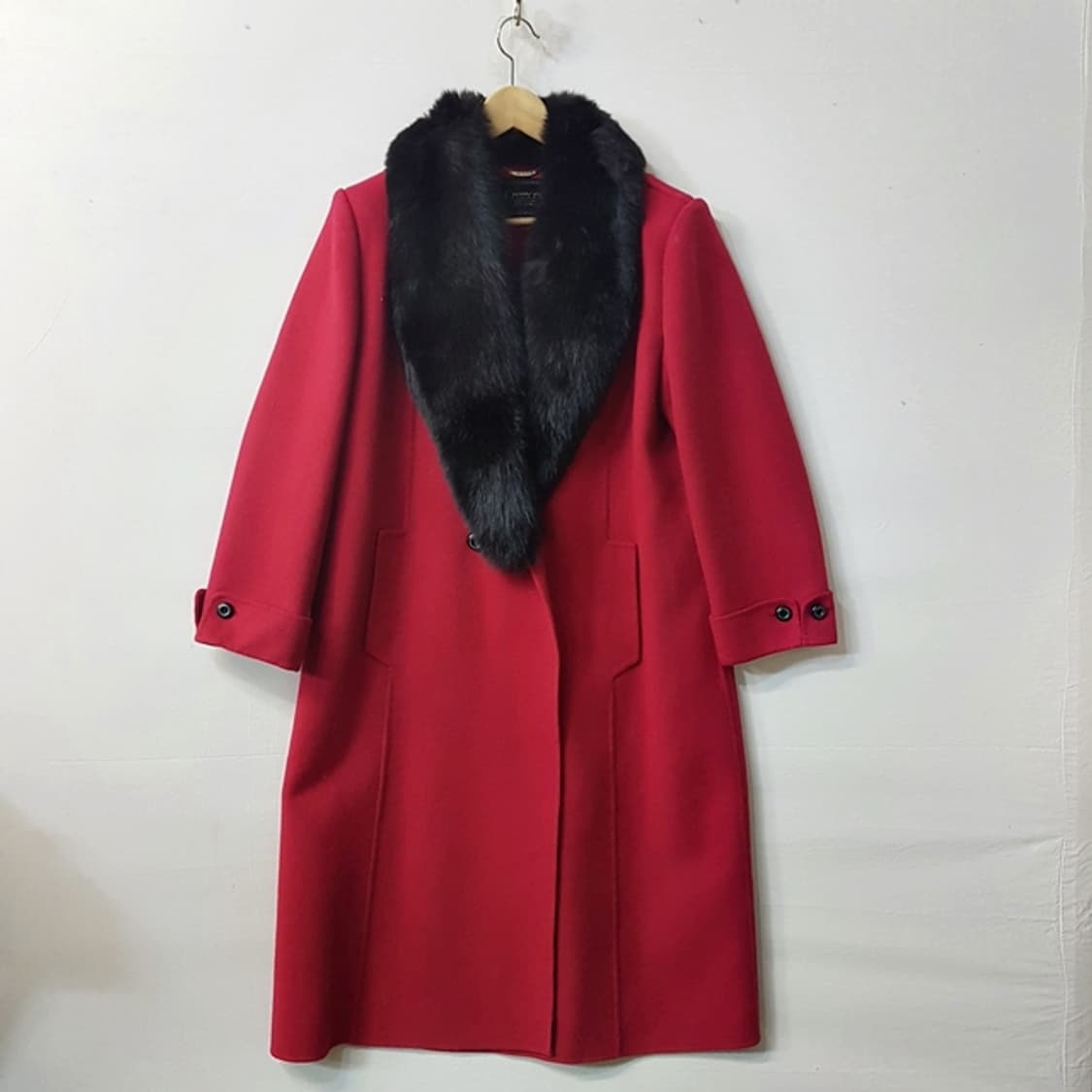 Cremona 캐시미어 100% 코트 레드 상품이미지1