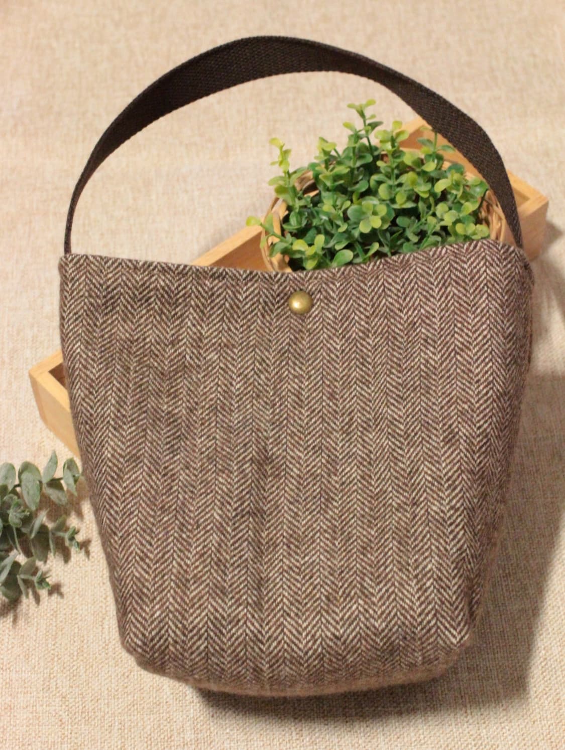 핸드메이드 헤링본 미니백 가방 상품이미지2