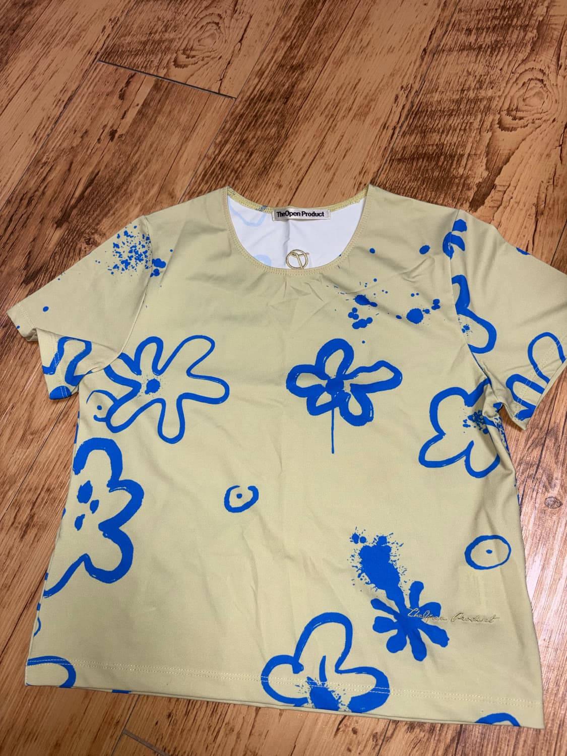 더오픈프로덕트 openyy 플라워 베이비 반팔티 상품이미지1