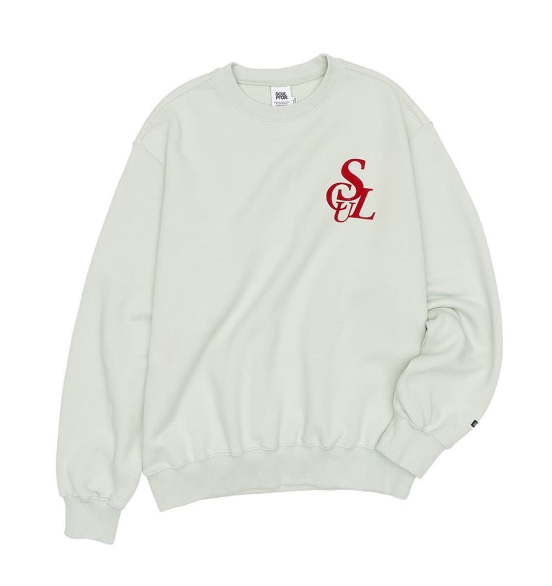 Sculptor 스컬프터 플로킹 심볼 로고 스웻셔츠 민트 상품이미지6