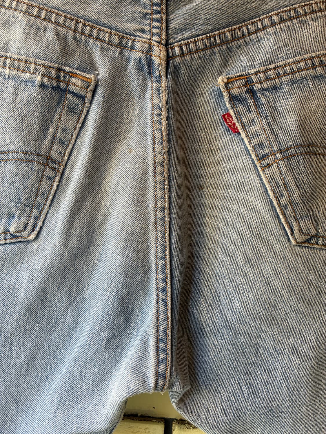 90’s Levi’s 501 Light Blue Denim Shorts  상품이미지10