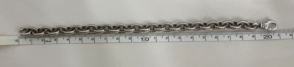 [8인치]크롬하츠 페이퍼체인 라지 팔찌 상품이미지8