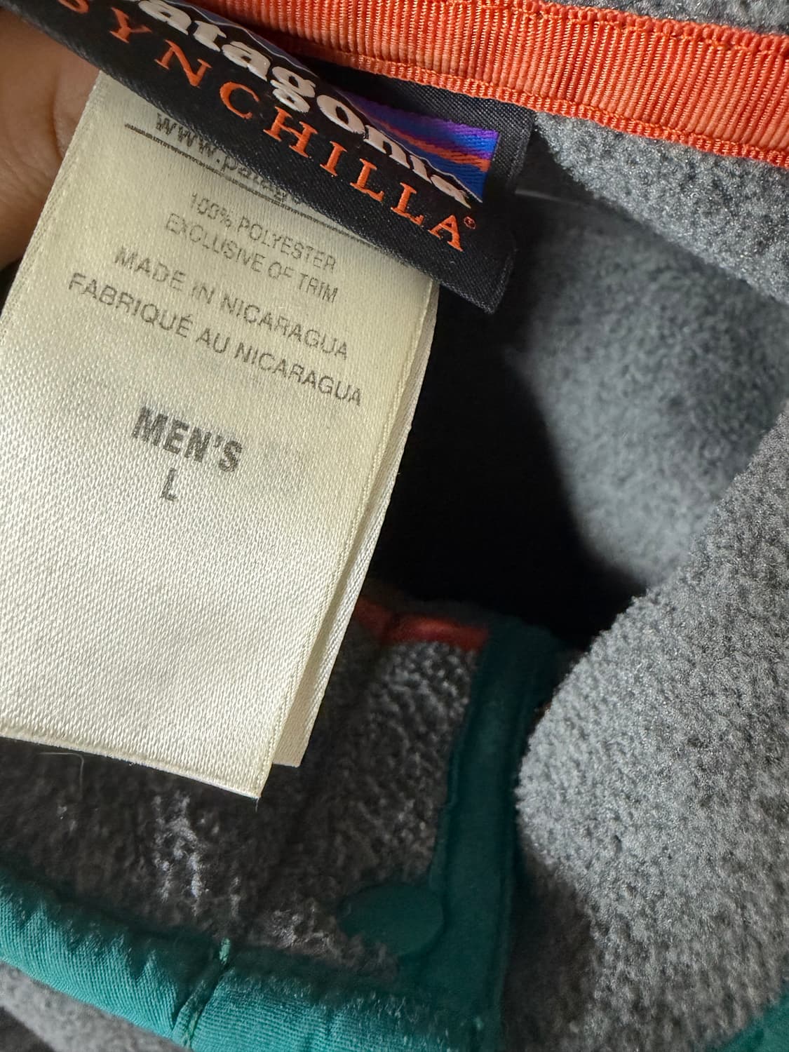 파타고니아 신칠라 스냅티 그린 L 상품이미지5