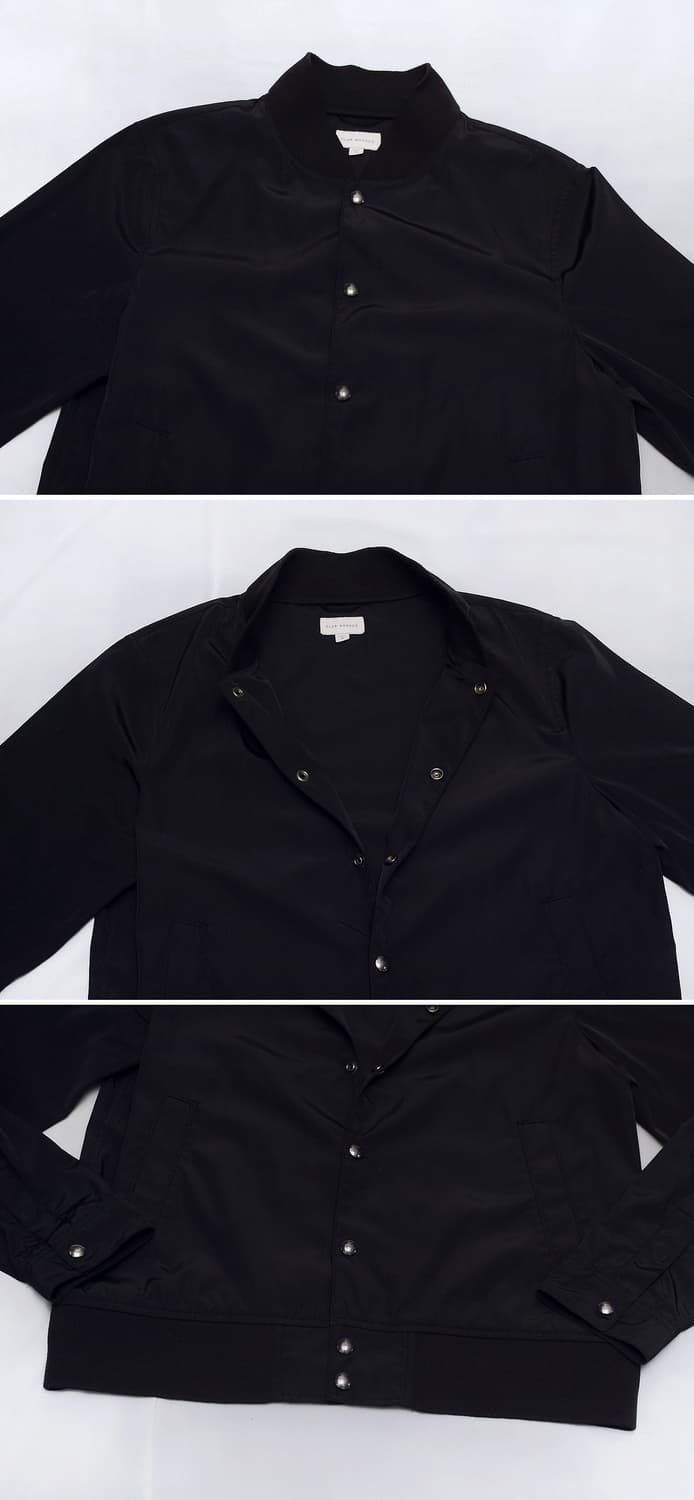 클럽 모나코 블랙 라이트쉘 버튼 블루종 자켓 (M / 100) 상품이미지4