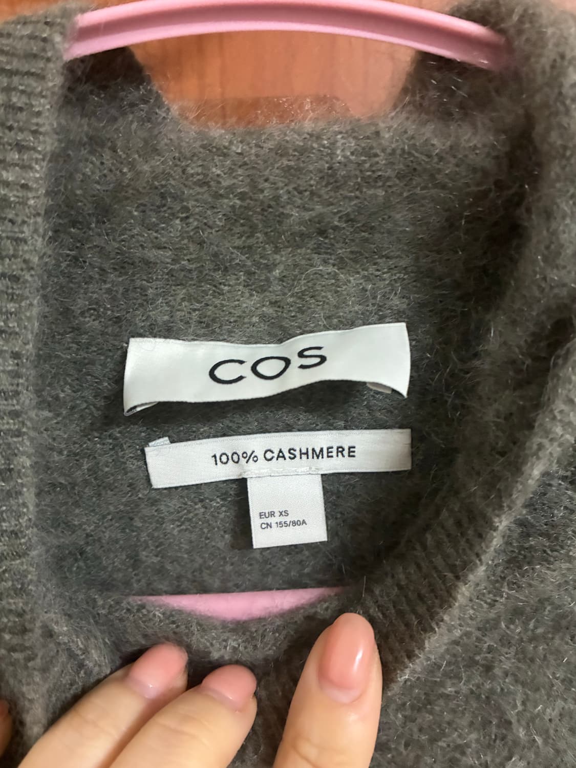 Cos 코스 캐시미어100 후드 상품이미지4
