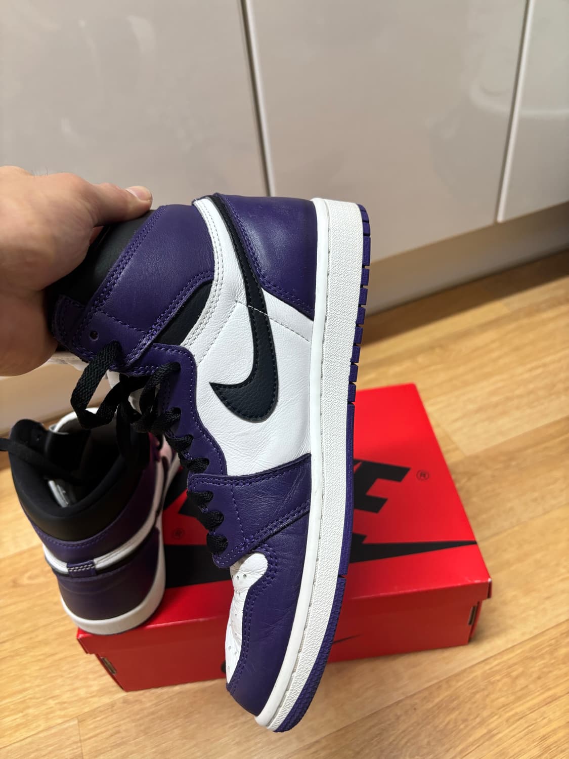 조던 1 하이 코트퍼플 260 사이즈 판매합니다 상품이미지6