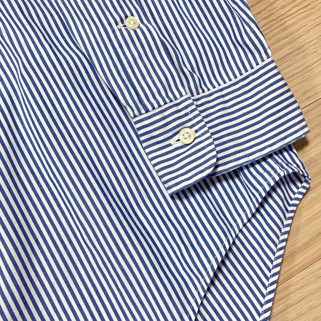 [Polo] 90s 폴로 랄프로렌 옥스포드 스트라이프 셔츠 야머스핏 상품이미지7