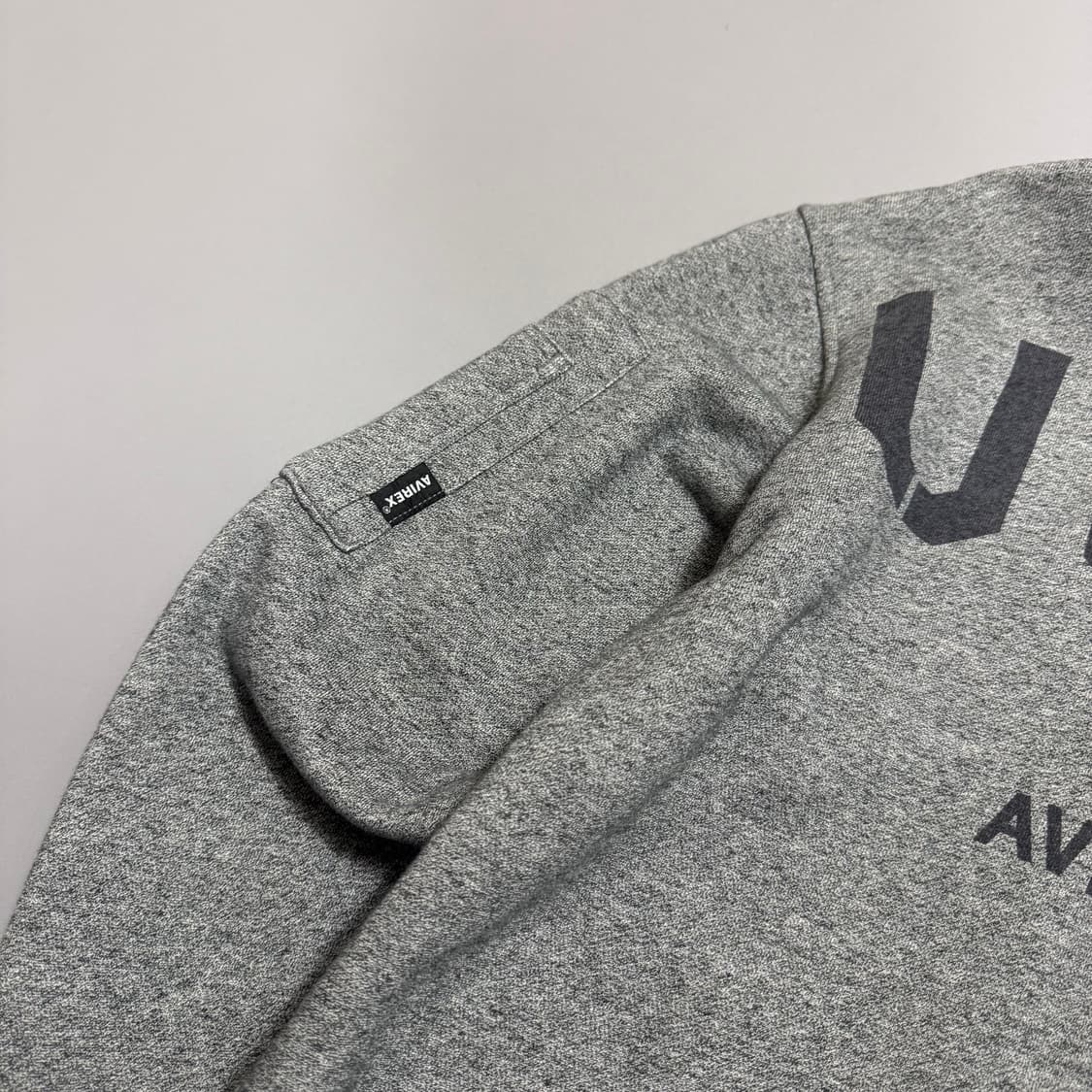 아비렉스(AVIREX) 멜란지 USAF 폴리에스터 하이넥 스웨트 집업 상품이미지7