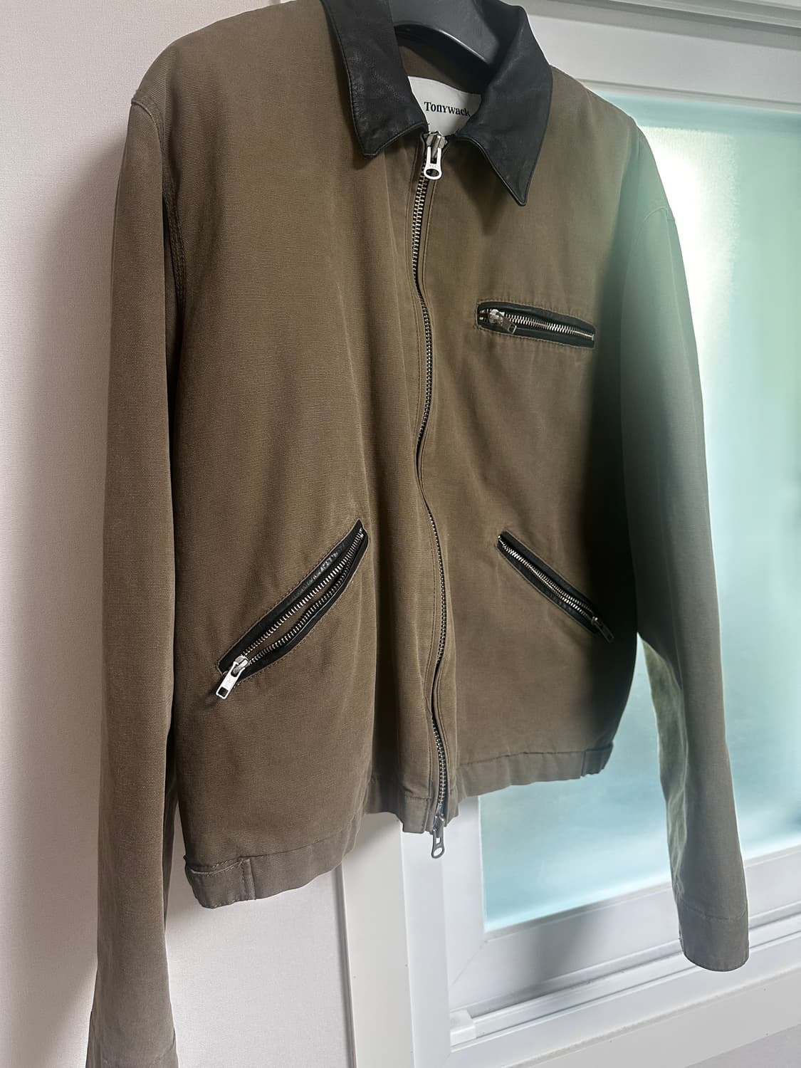 토니웩 24fw 레더카라 워크자켓 L팝니다. 상품이미지1