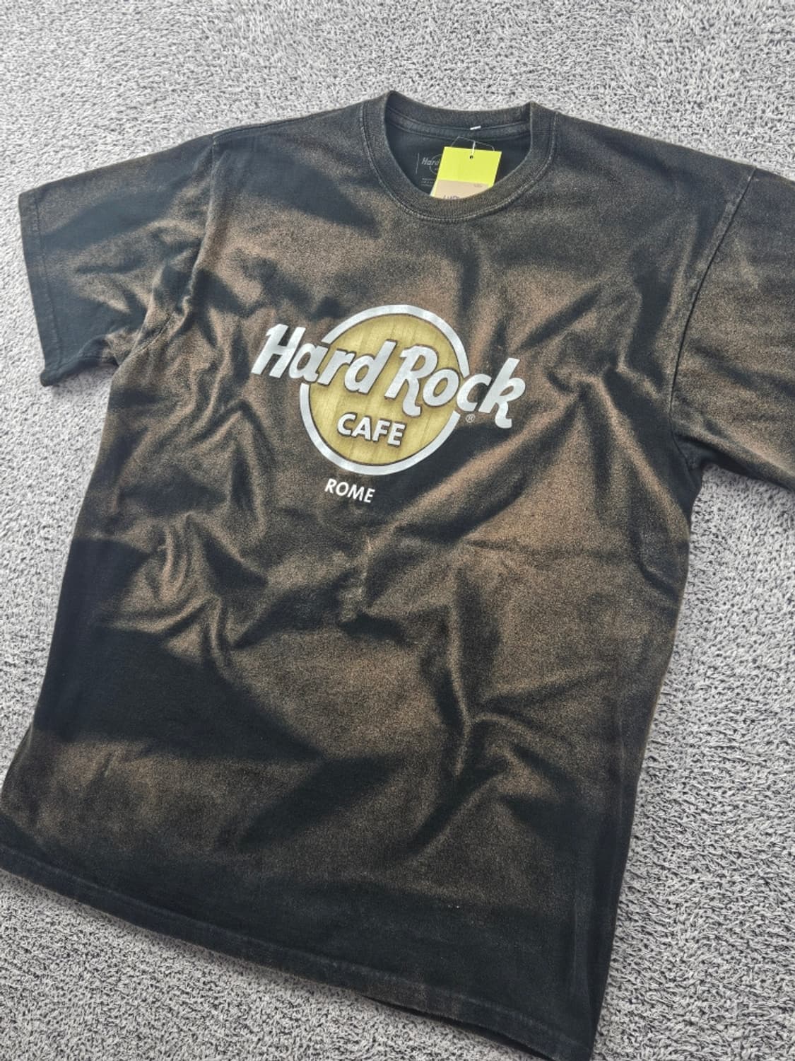 하드락카페 로마 다잉워시드 커스텀 반팔 티셔츠 ( L ) / 11372 상품이미지5