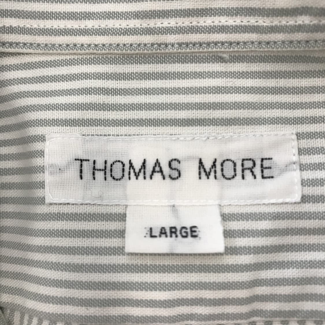 토마스모어 스트라이프 셔츠 그레이그린 [L] 상품이미지4