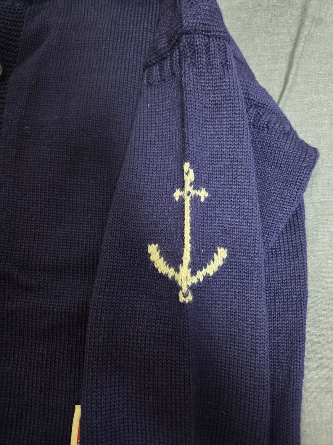 건지울른스 피셔맨 홀가먼트 가디건 44사이즈 상품이미지3