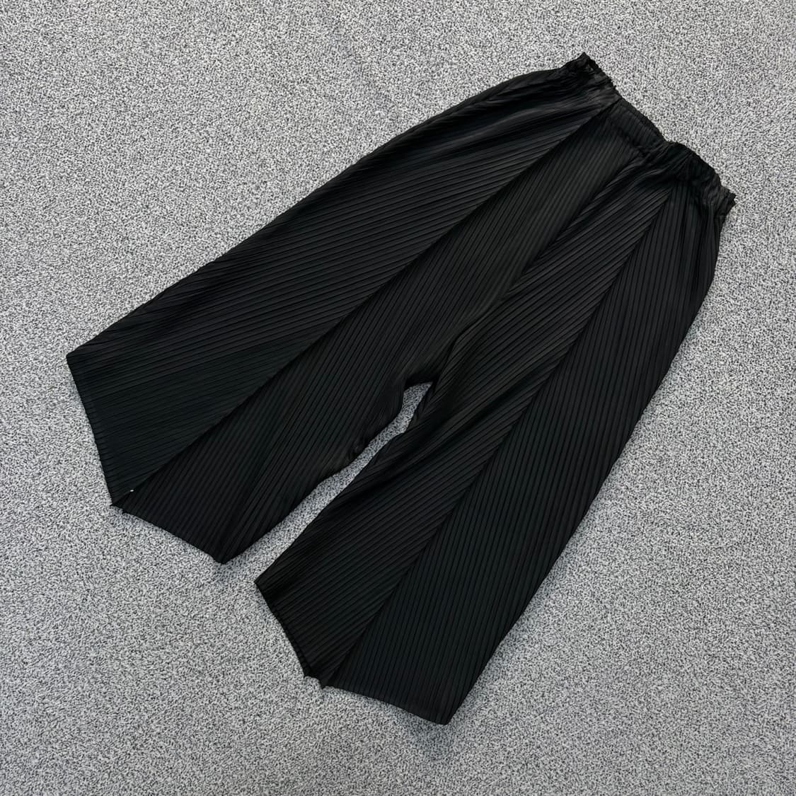 실측확인 빈티지 여성 플리츠 와이드 바지 0331J 상품이미지1