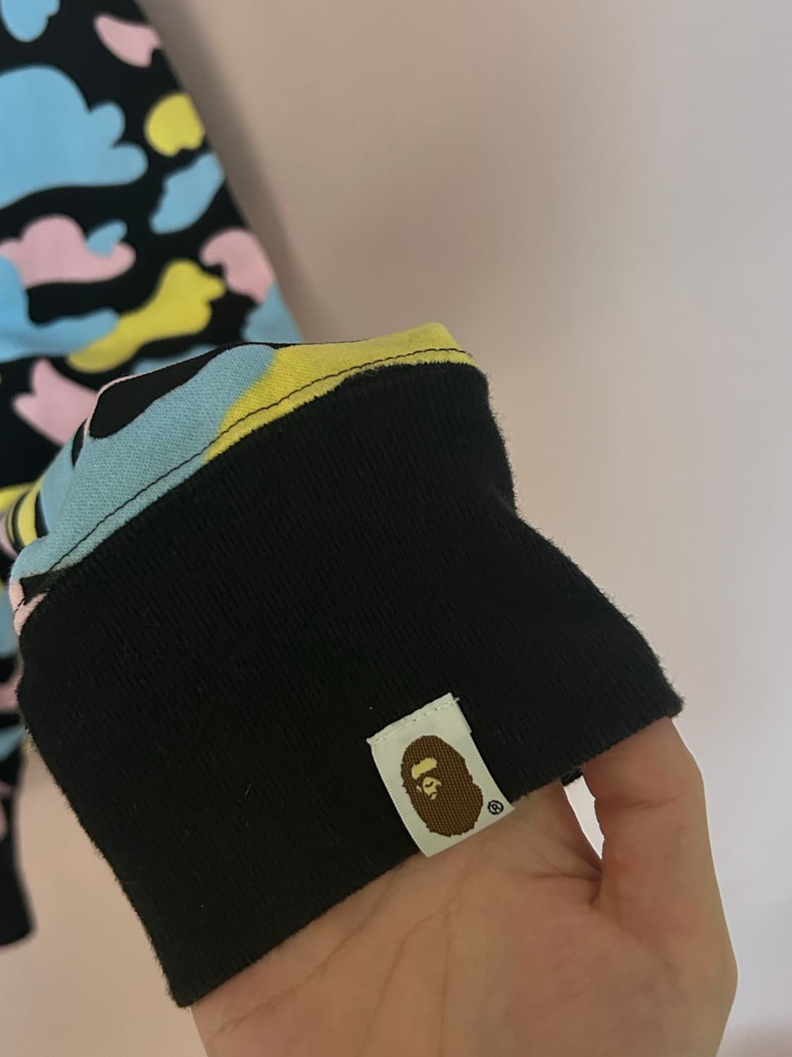 Bape 베이프 뉴 멀티 카모 세컨드 샤크 풀 집 후드집업 블랙 [m] 상품이미지3