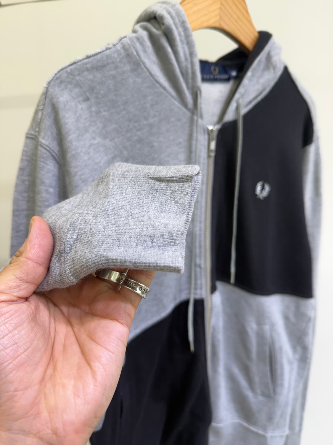 FRED PERRY 컬러블록 후드 집업  상품이미지4