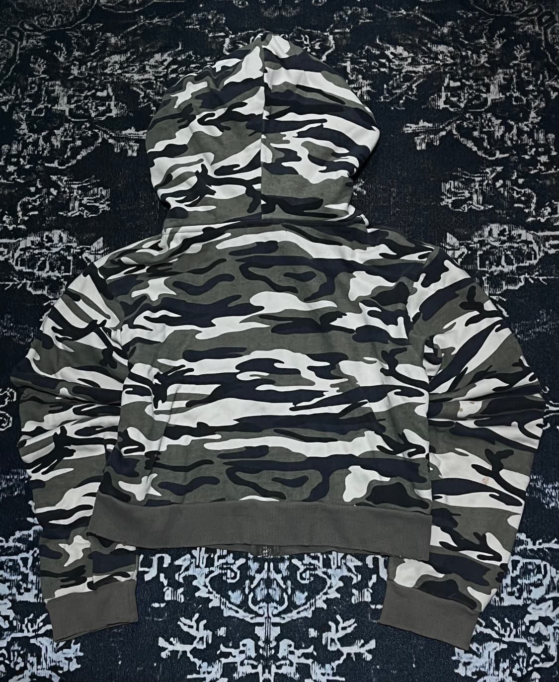 플리즈노팔로우 카모패턴 후드집업 상품이미지2