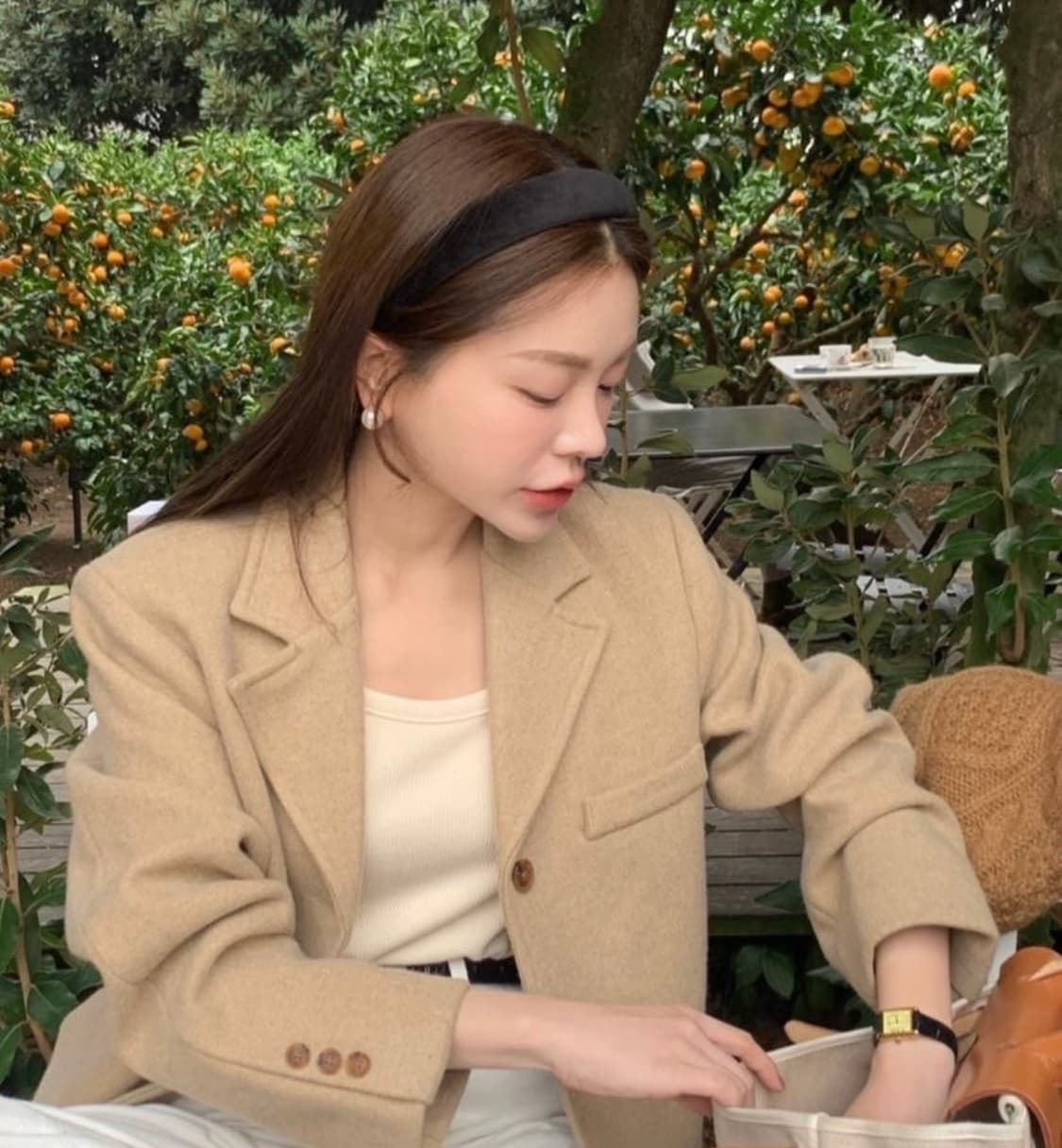 위드아웃썸머 로만자켓 베이지 상품이미지2