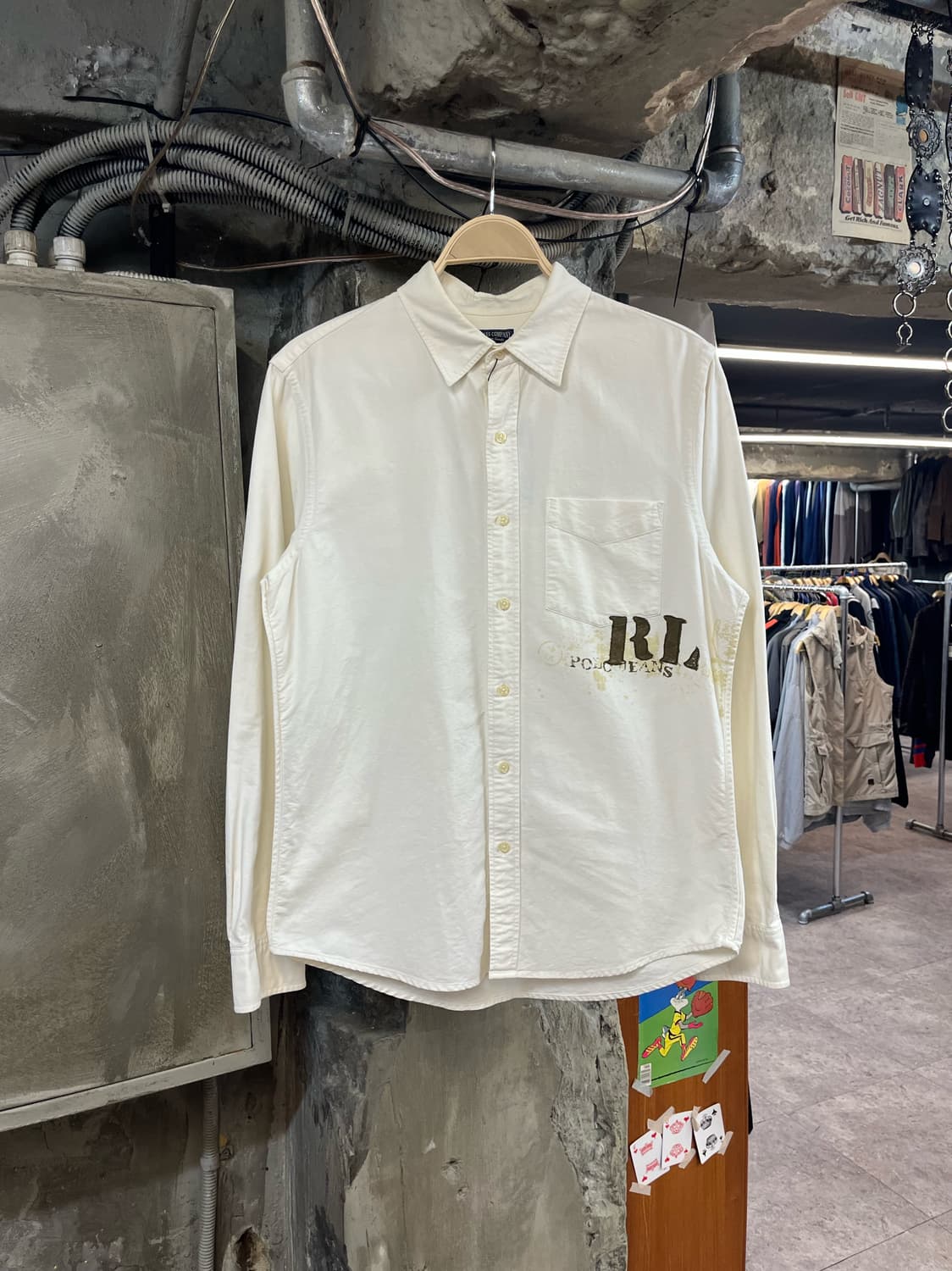 폴로 진스 셔츠 아이보리 M #csz2246 상품이미지1