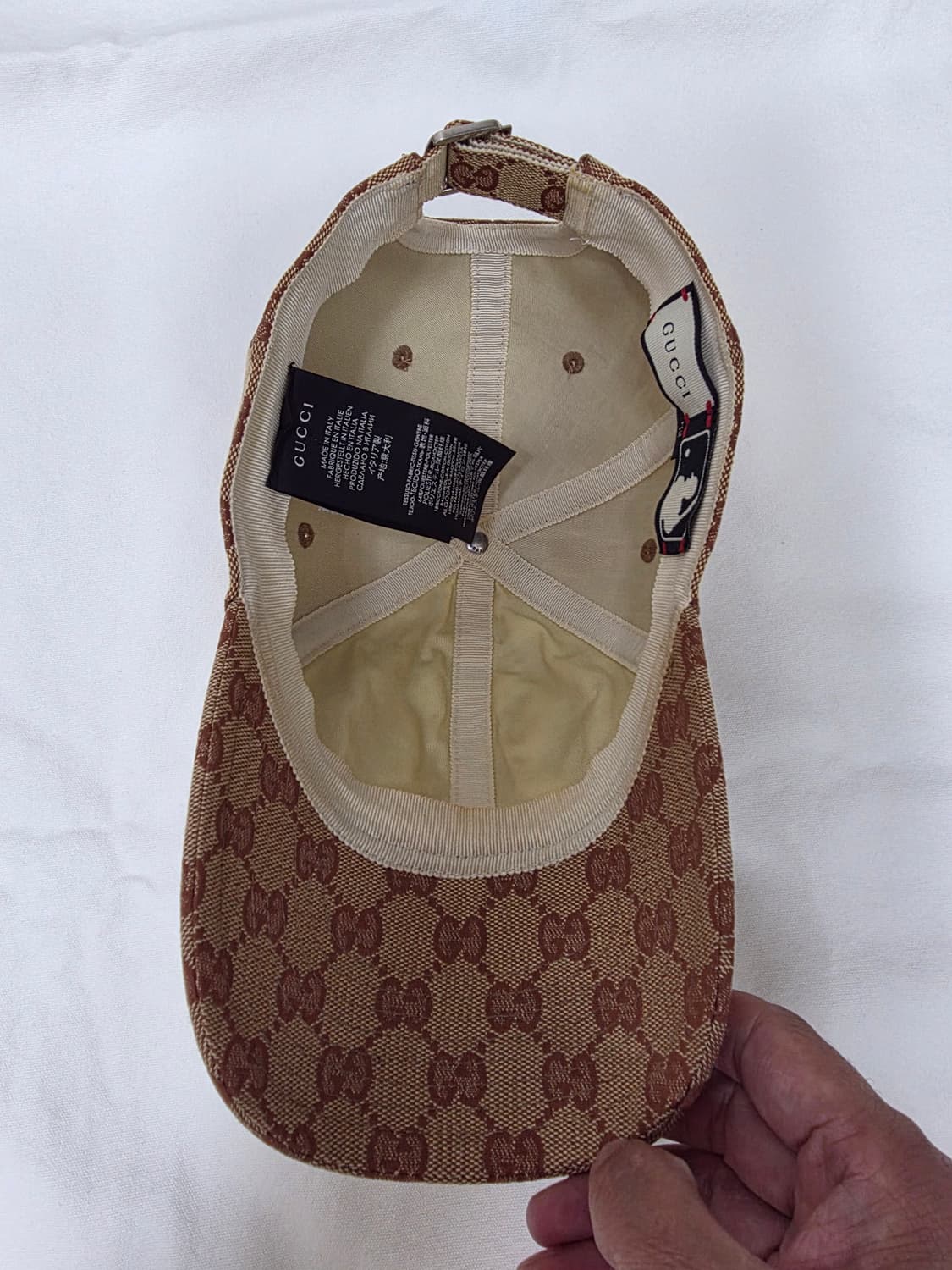 구찌 뉴욕 양키스 볼캡 모자 국내매장판 상품이미지6