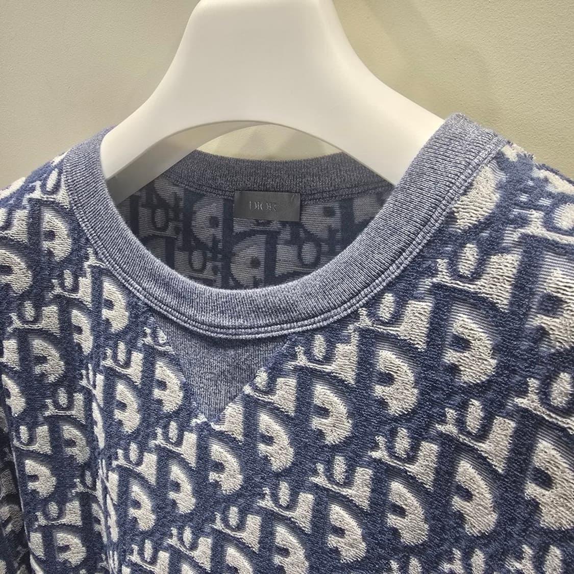 [중고/정품] 디올 테리 반팔 티셔츠 네이비 XL 상품이미지3