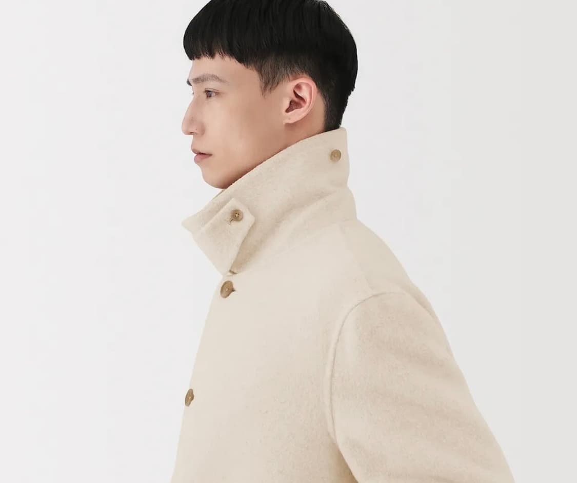 무지 라보 캐시미어 쇼트 코트 (100사이즈) 상품이미지7