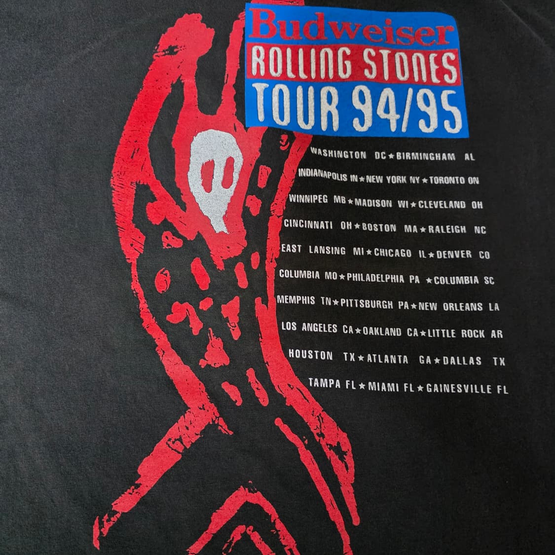 [XXL] 90s 롤링스톤즈 94/95 투어 빈티지 밴드티 상품이미지7
