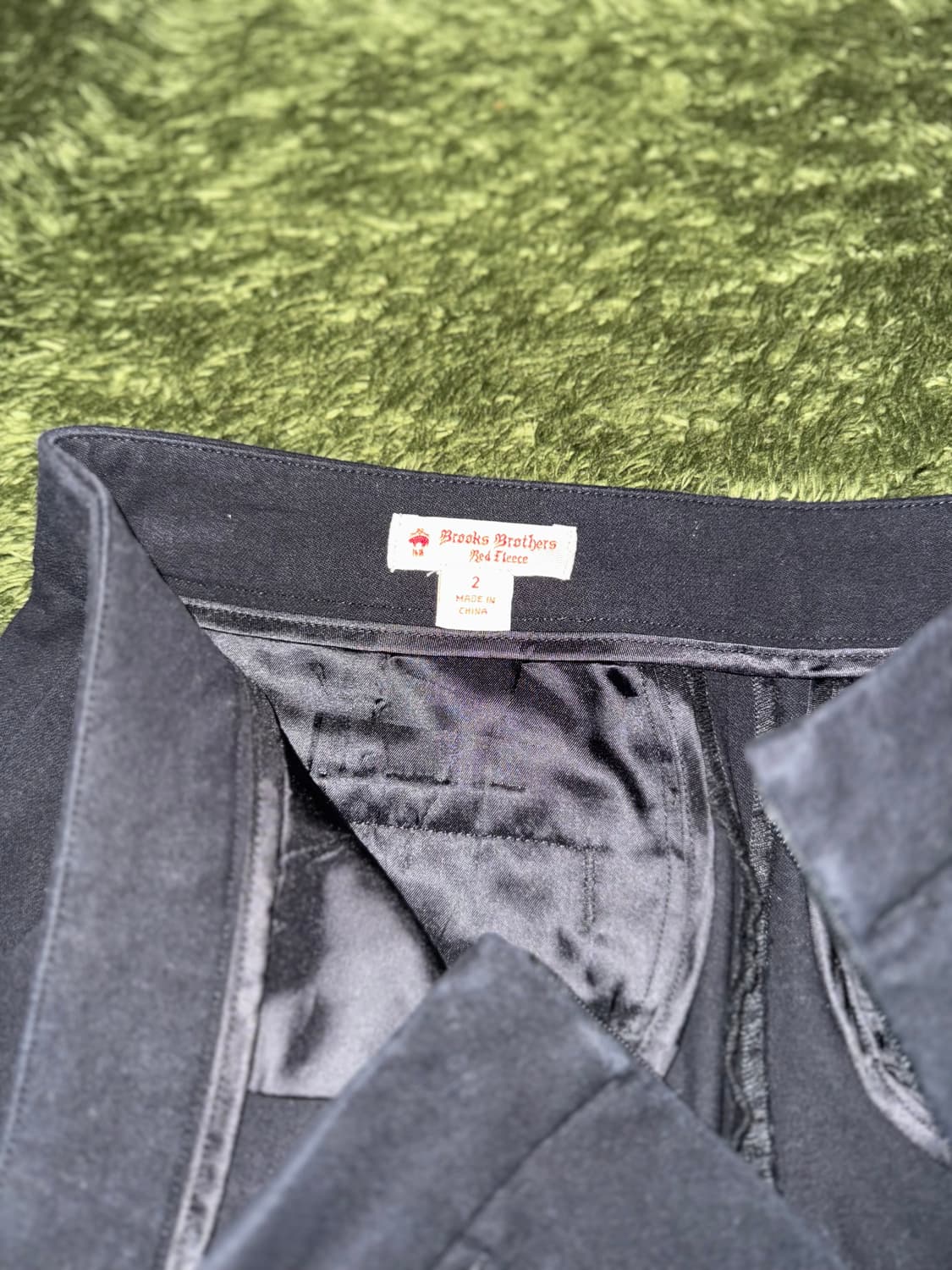 [2] 브룩스 브라더스 레드 플리스 사이드 지퍼 트라우저 블랙 상품이미지4