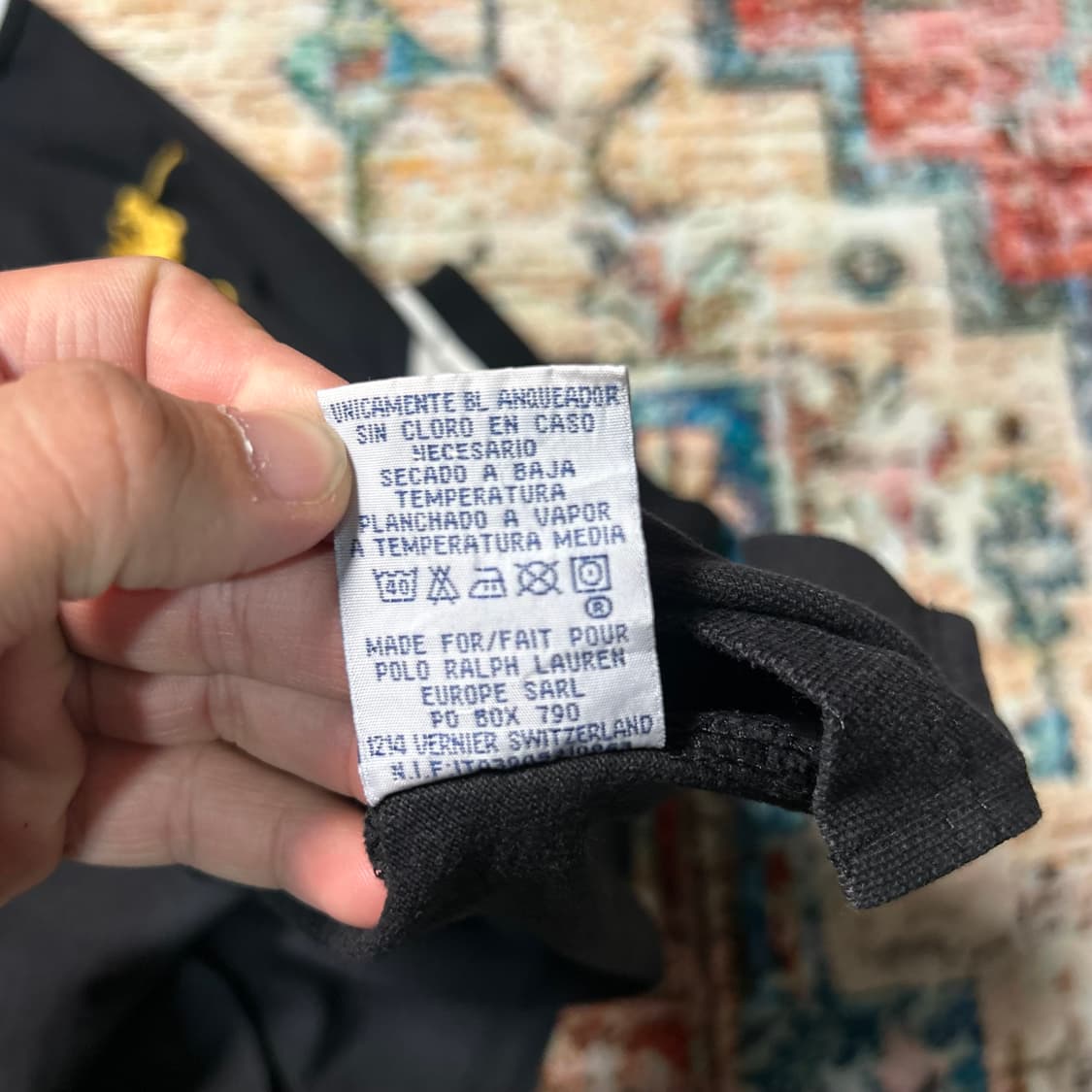 [M] 폴로 랄프로렌 치프키프 블랙와치 빅포니 카라 반팔 상품이미지8