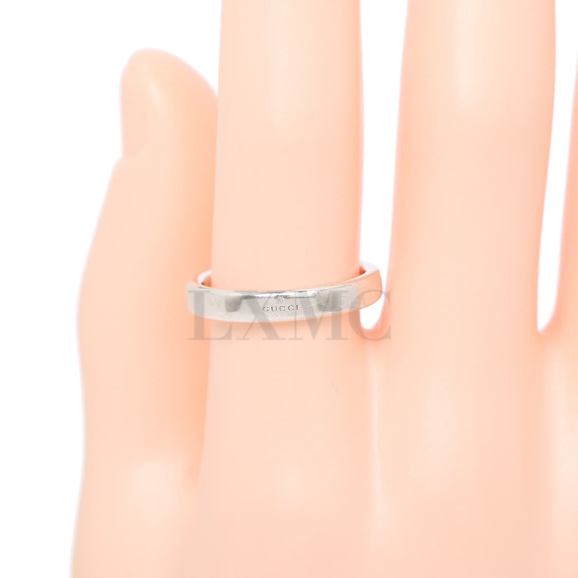구찌 실버링 다이애그널 인터로킹 G 씬 실버반지 21호 상품이미지6