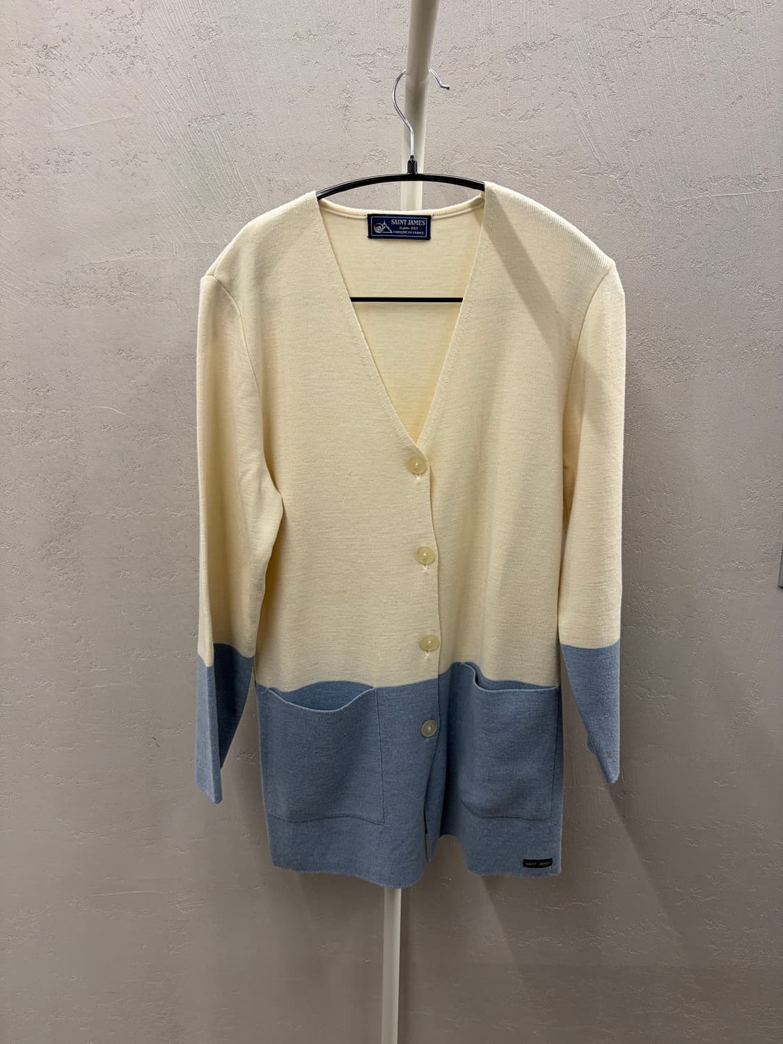 세인트제임스 배색 가디건 38 상품이미지2