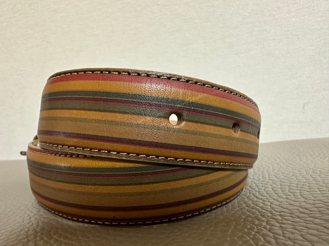 폴스미스 키즈 가죽 스트라이프 벨트(날씬 여성) 상품이미지9