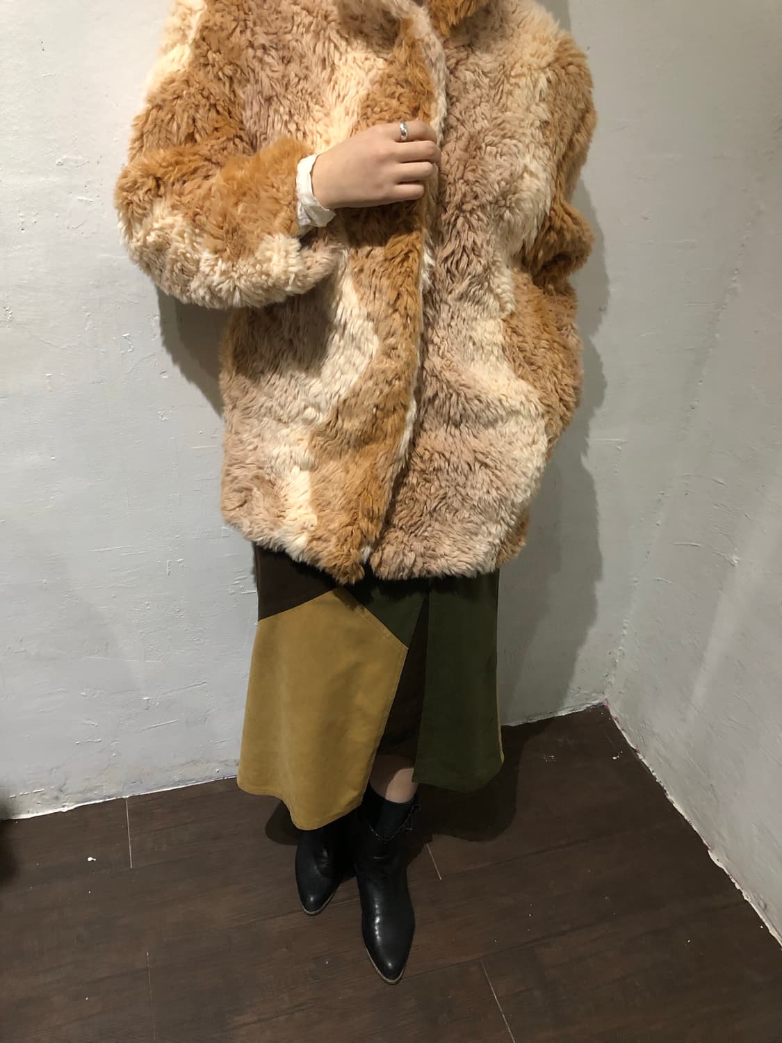 Color Block Midi Skirt 상품이미지3