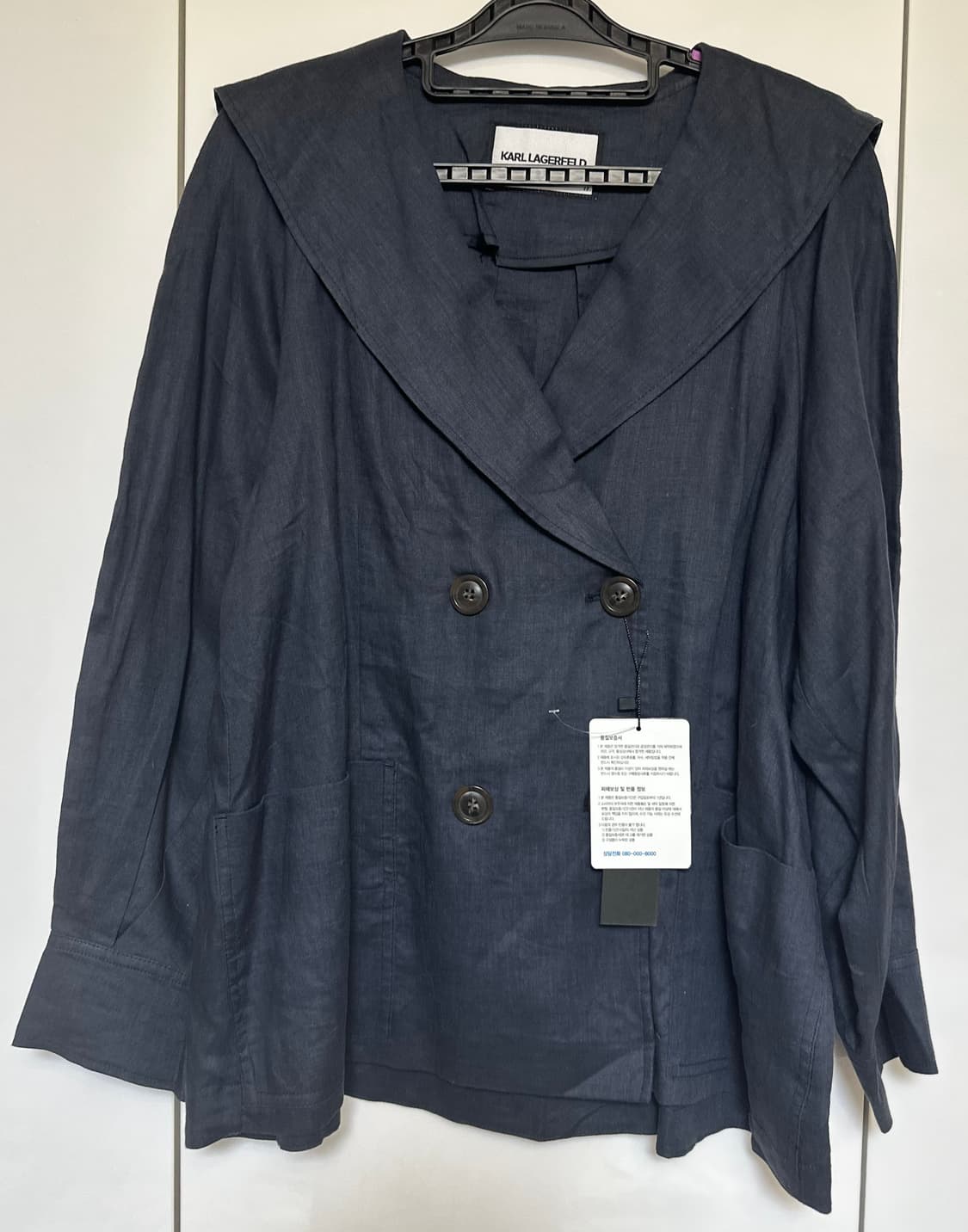 칼 라거펠트 네이비 더블 마자켓 상품이미지1