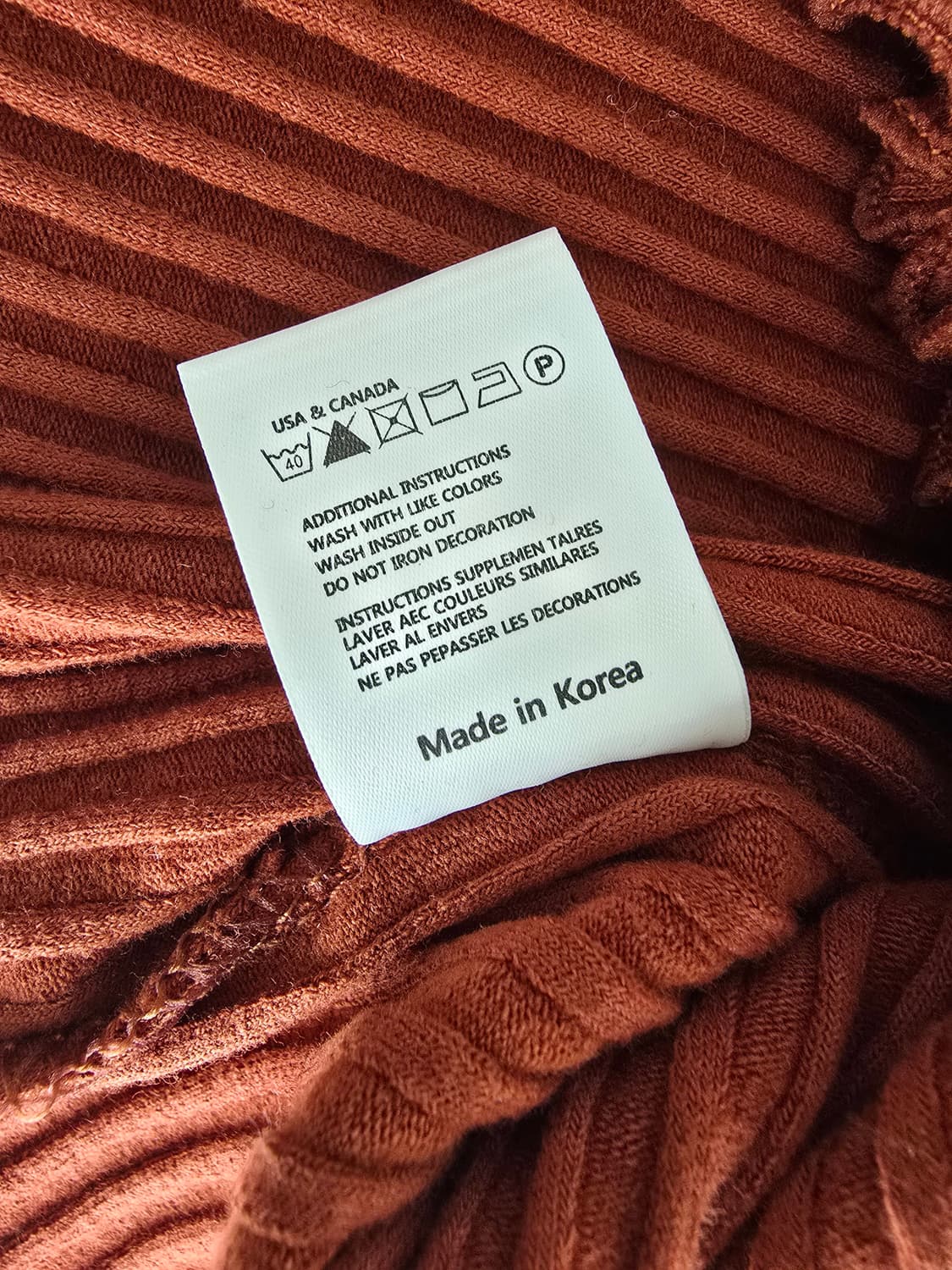 어반드레스 골지 롱슬리브 브릭 브라운 상품이미지4