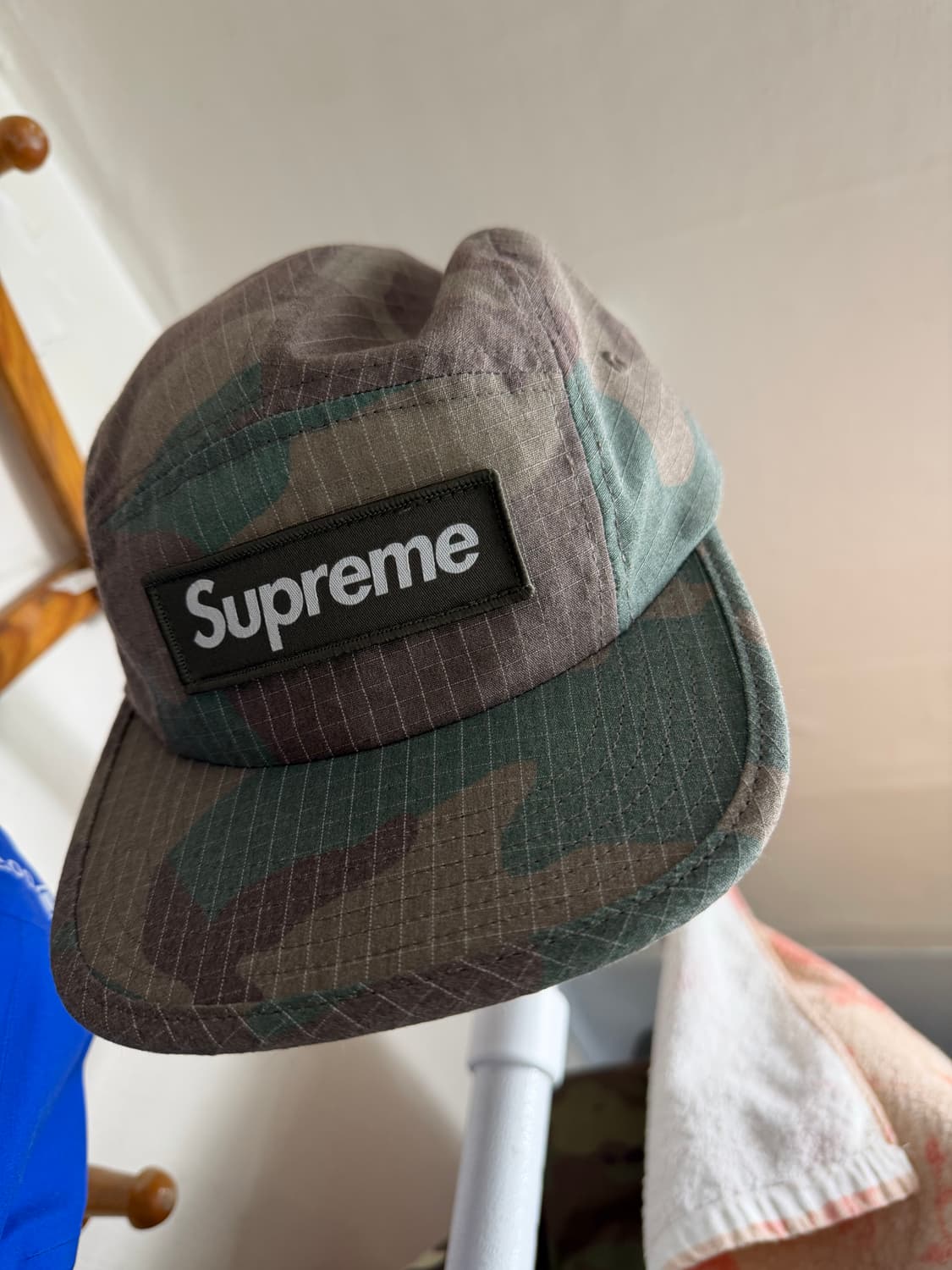 슈프림 리플렉티브 립스탑 캠프캡 우드랜드 카모 (24SS) 상품이미지1