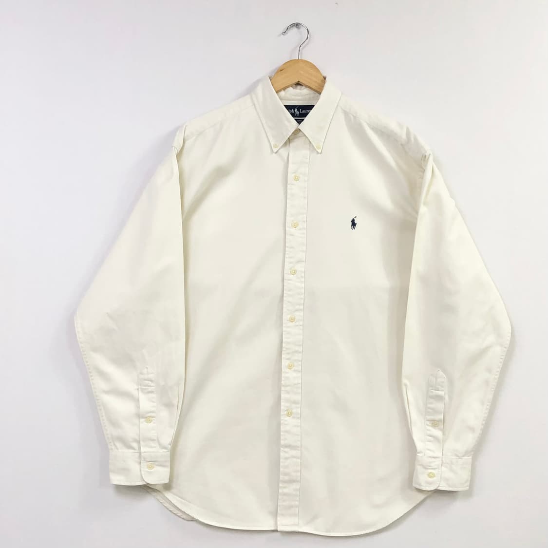 Xxl 폴로 아이보리 솔리드코튼 셔츠 상품이미지2