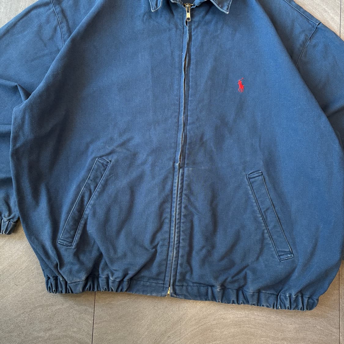 91년 신한 제조 폴로 정품 블루 스윙톱 자켓 상품이미지4