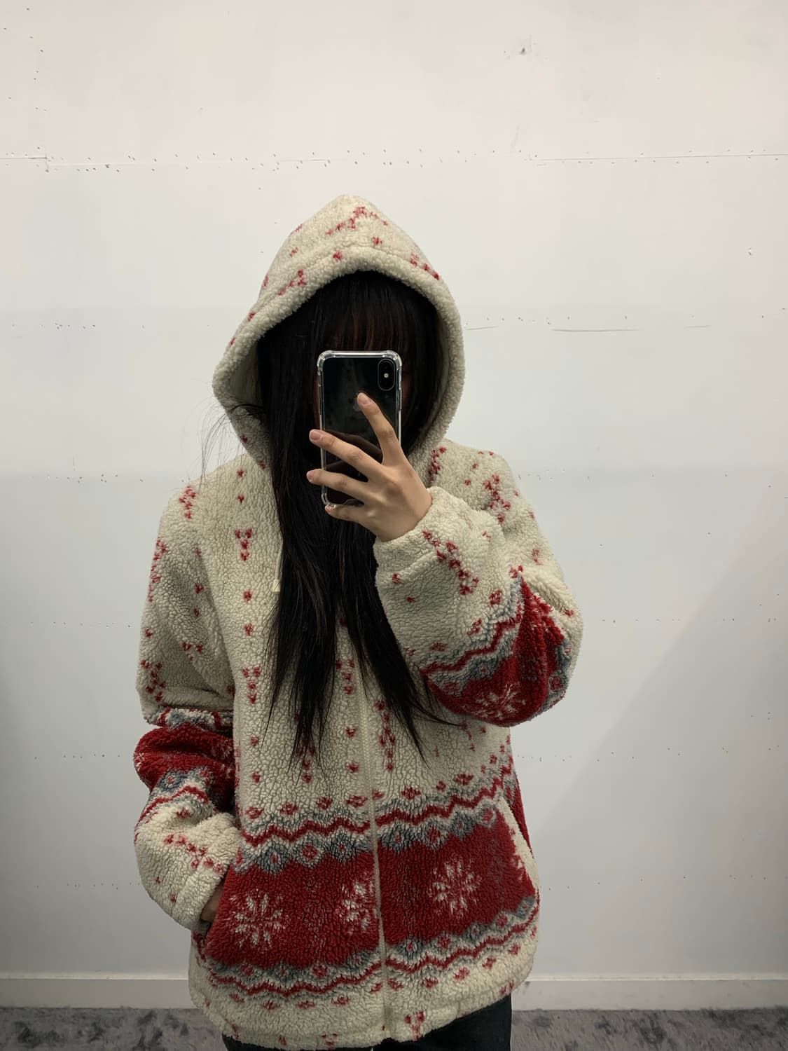 Mlb 노르딕 뽀글이 후드집업 상품이미지3