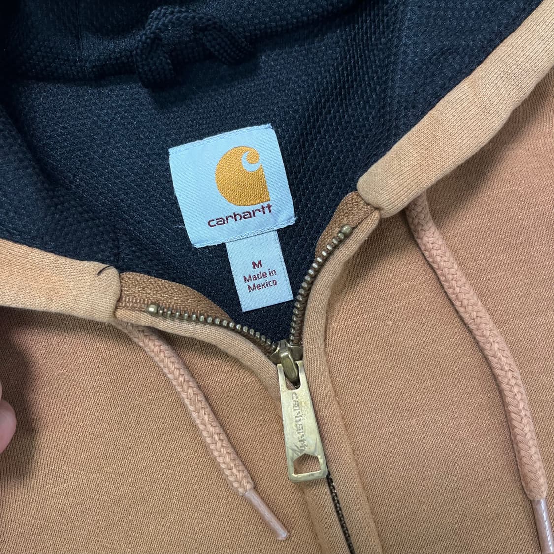 105 칼하트 베이지 써멀 후드집업 상품이미지2