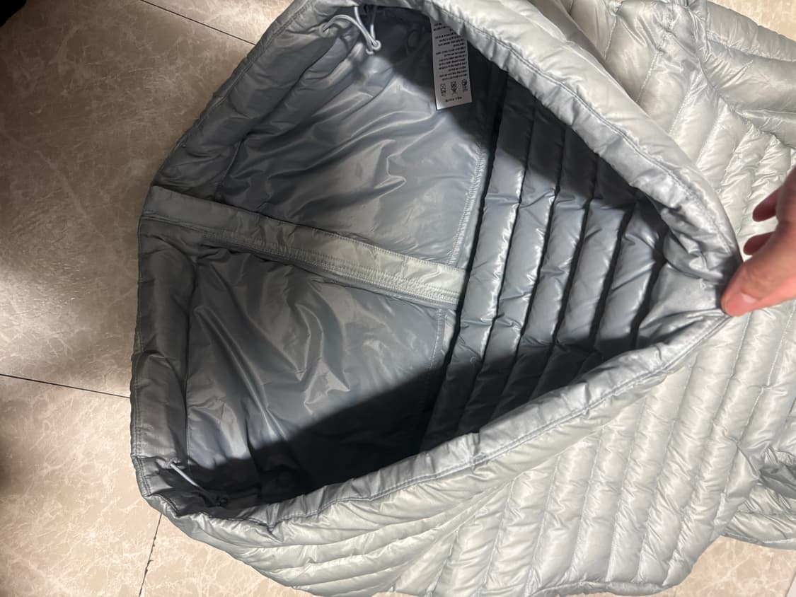 L사이즈 무신사스탠다드 시티레저 립스탑 경량 패딩 클라우디 블루 상품이미지6