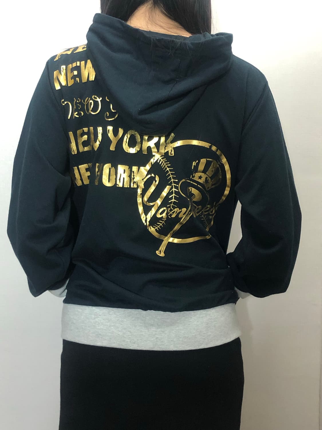 빈티지 mlb 블랙 후드집업 상품이미지6