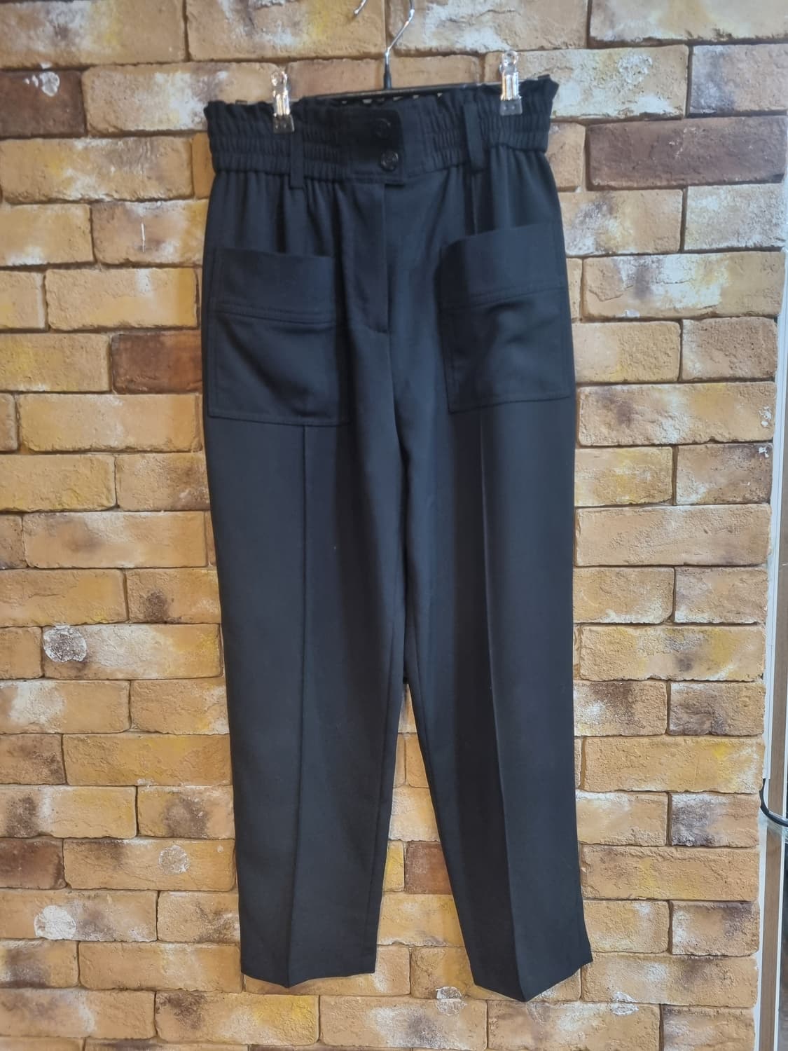 럭키슈에뜨 블랙 슬랙스 팬츠36 상품이미지1