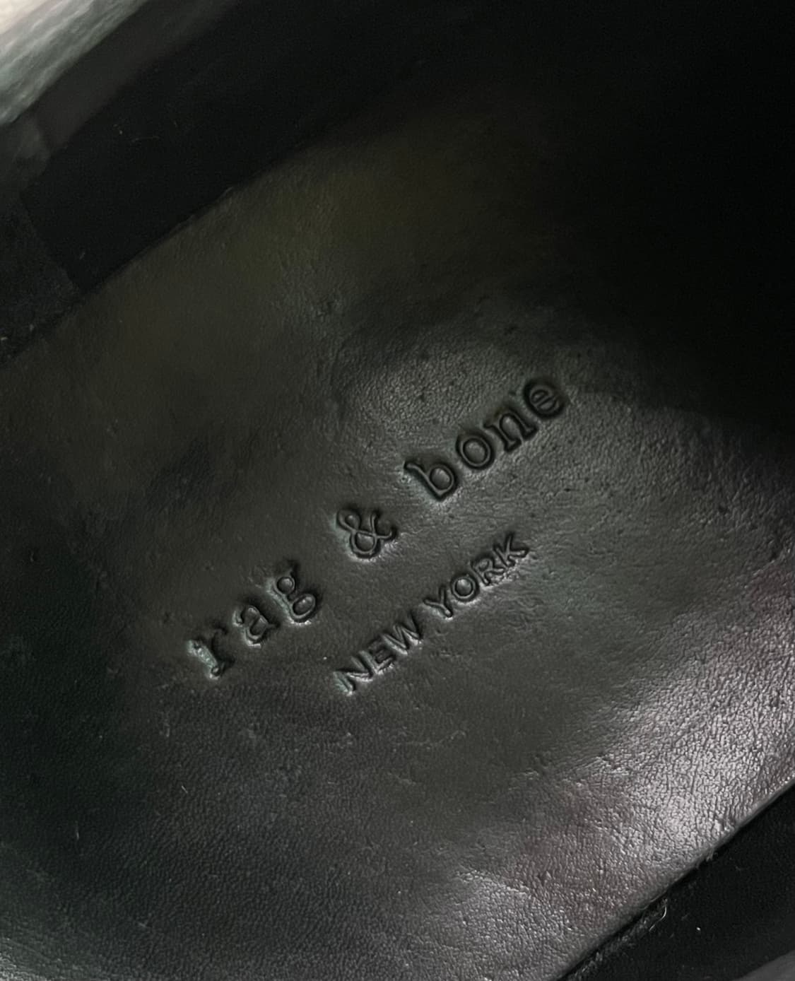 랙앤본 투톤 송치 브로그 옥스포드 가죽 더비 슈즈 / 블랙 블루 상품이미지5