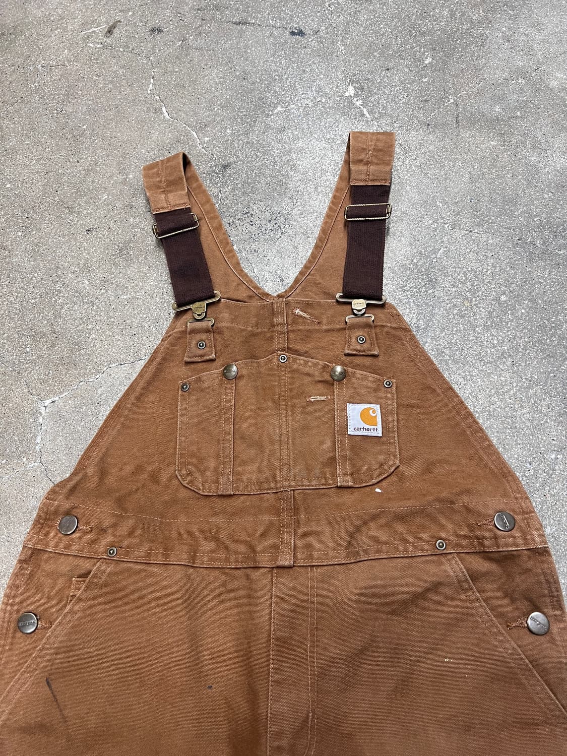 00‘s 칼하트 더블니 오버롤 BRN  상품이미지2