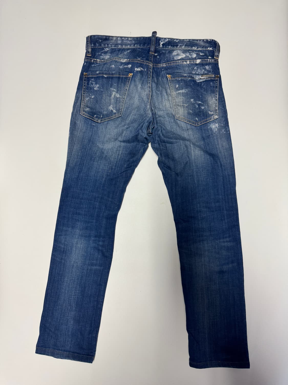 희귀!! 여성 디스퀘어드2 페인트 워싱 버튼 데님팬츠 상품이미지2