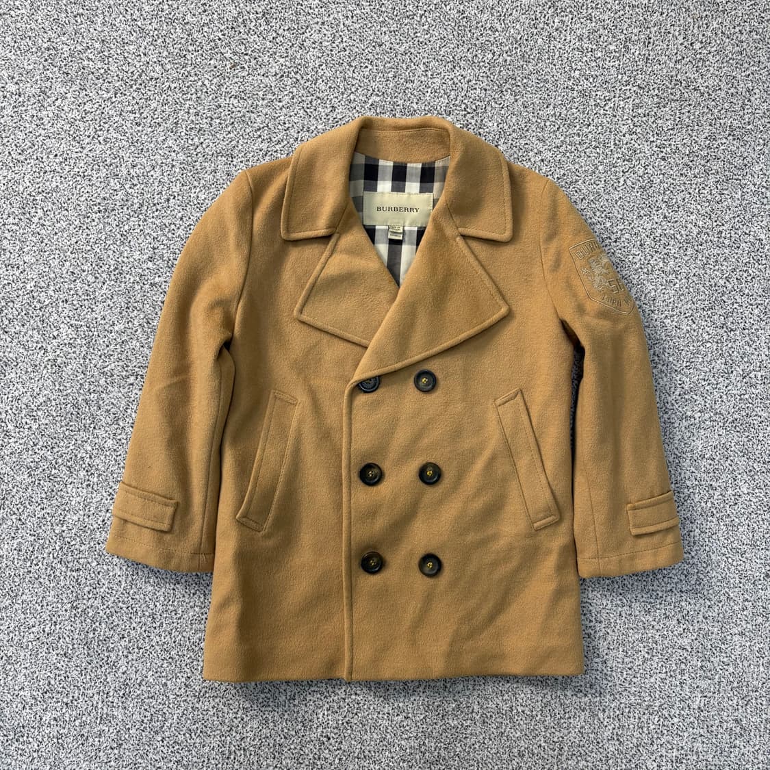 6Y 버버리 아동 코트 울 캐시미어 0312J 상품이미지1
