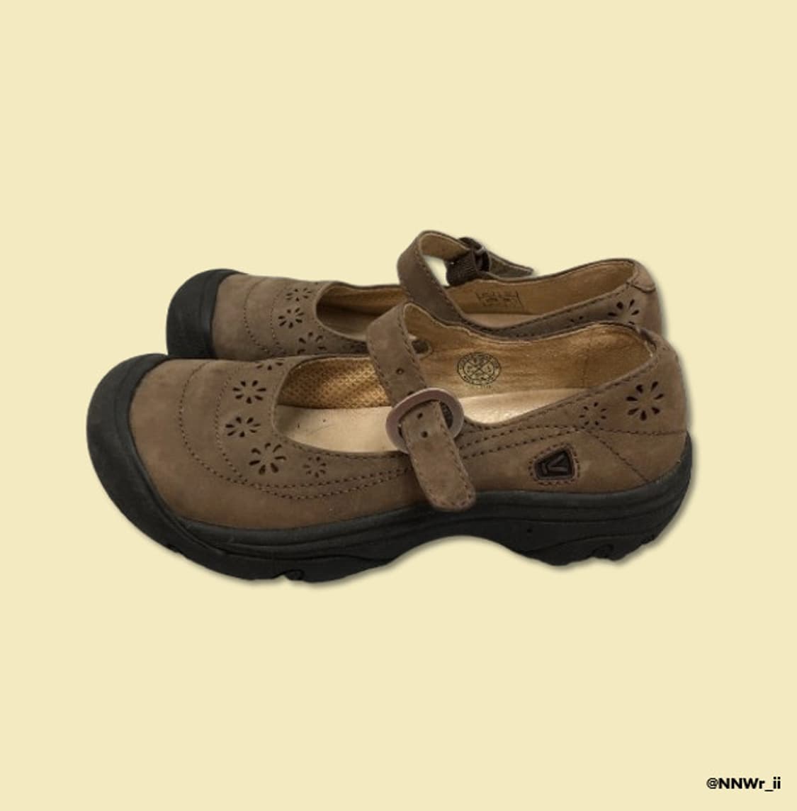 KEEN MARY JANE FLOWER BROWN 상품이미지3